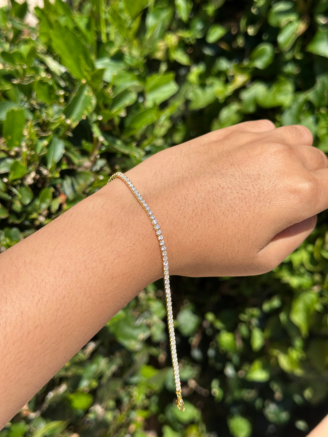 Dainty Gold Tennis Bracelet