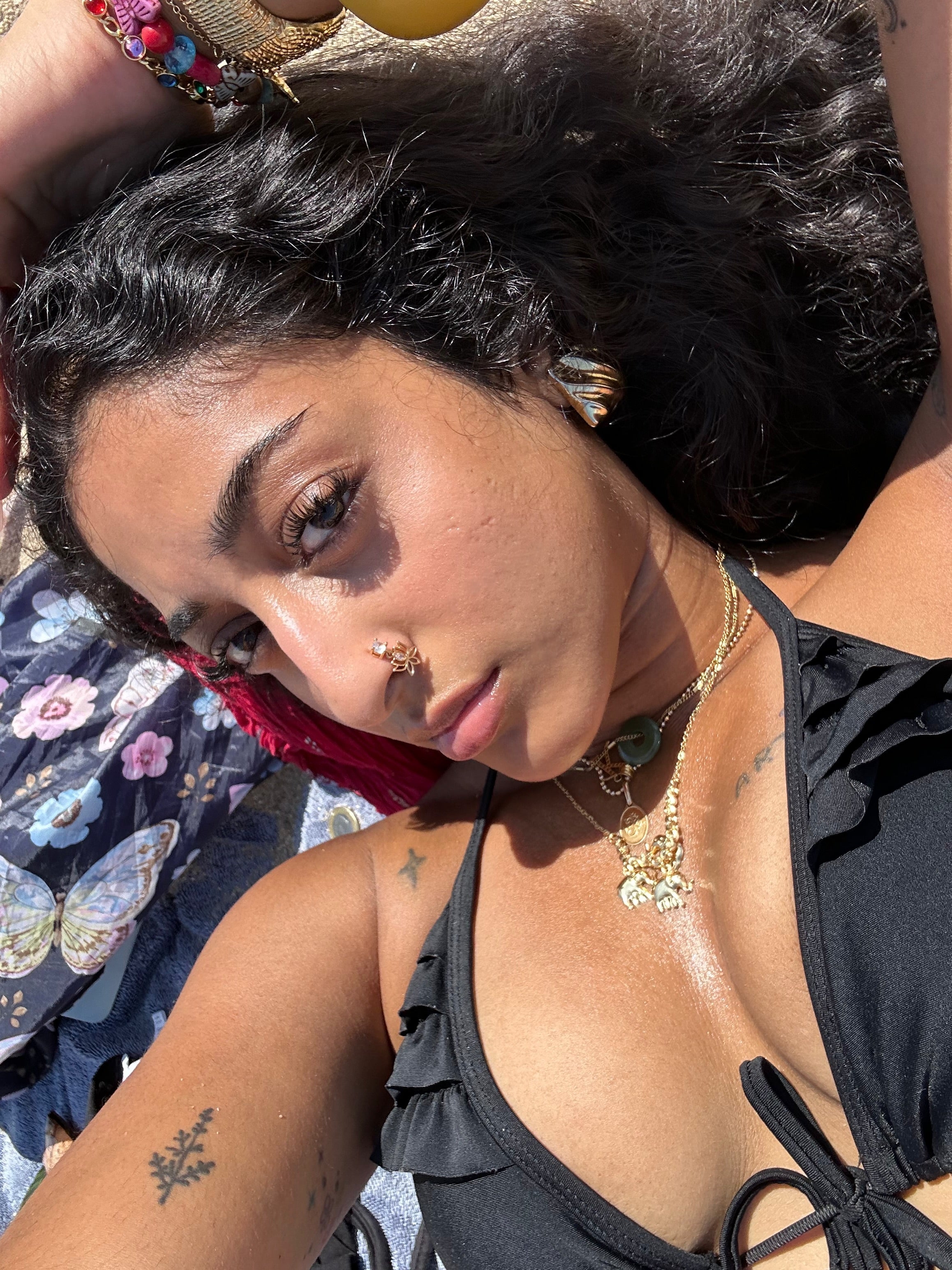 Lotus Flower Bomb Nose Ring