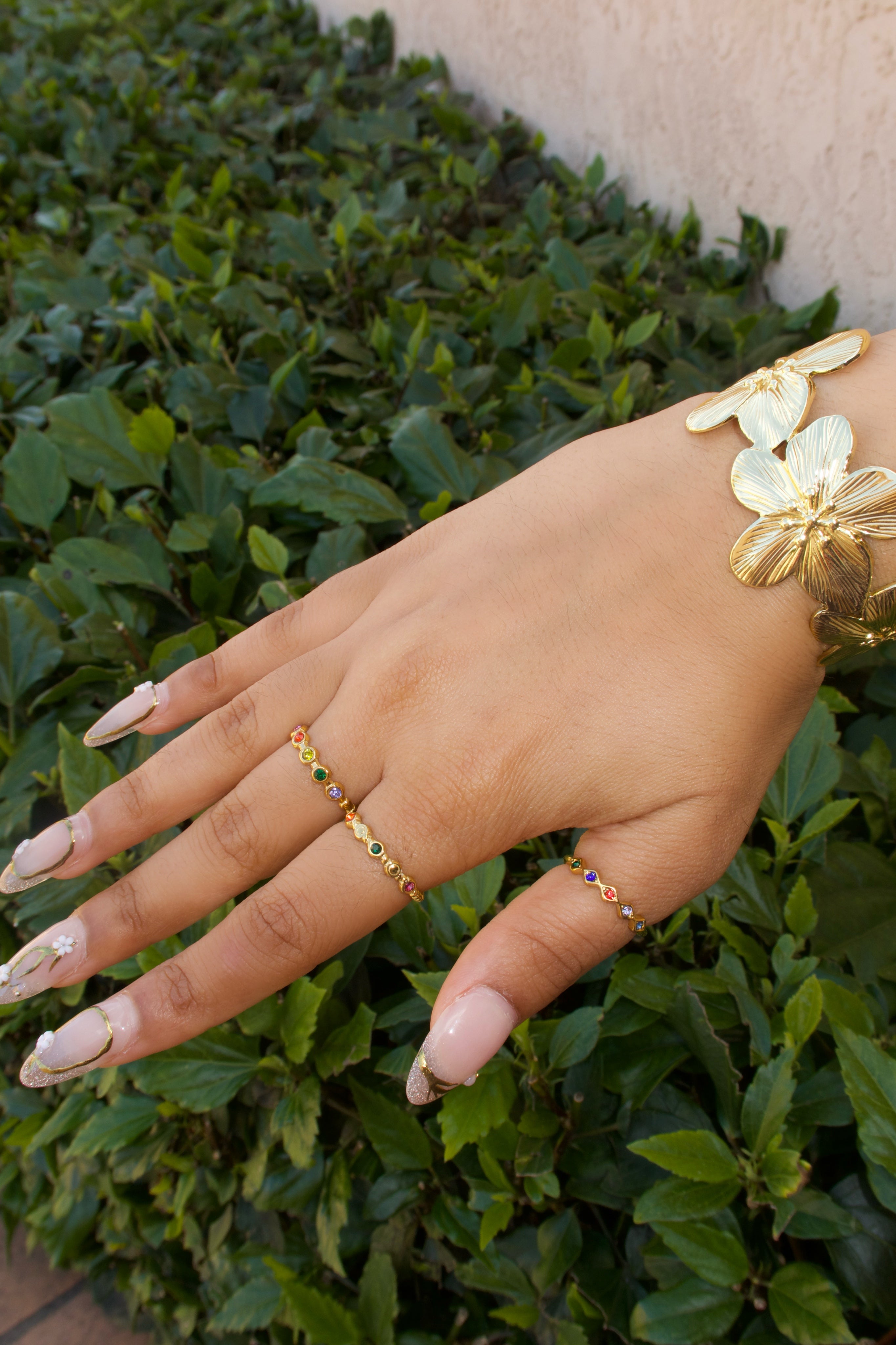 Ethnic Multi Color Ring Set