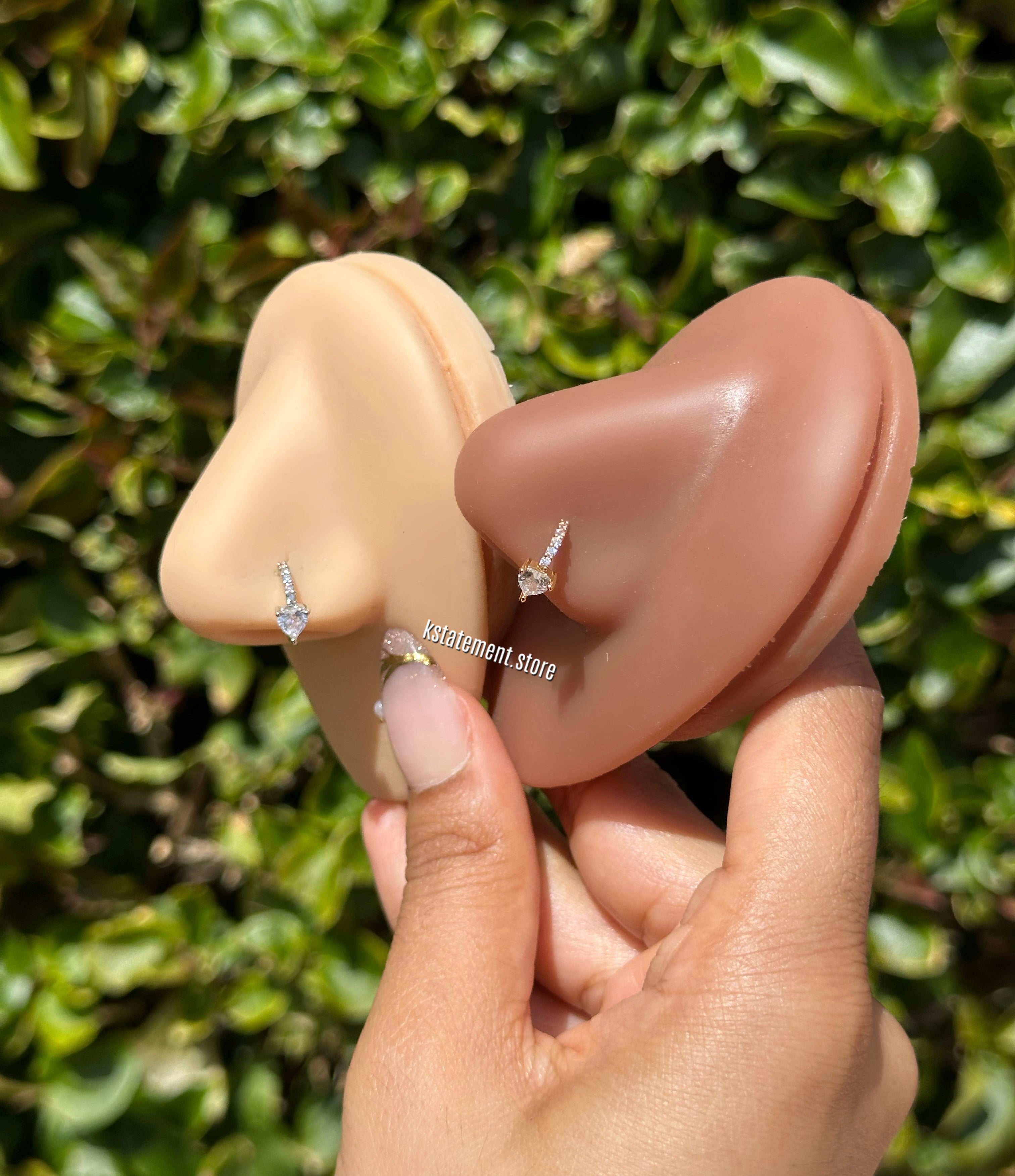 Heart Nose Hoop