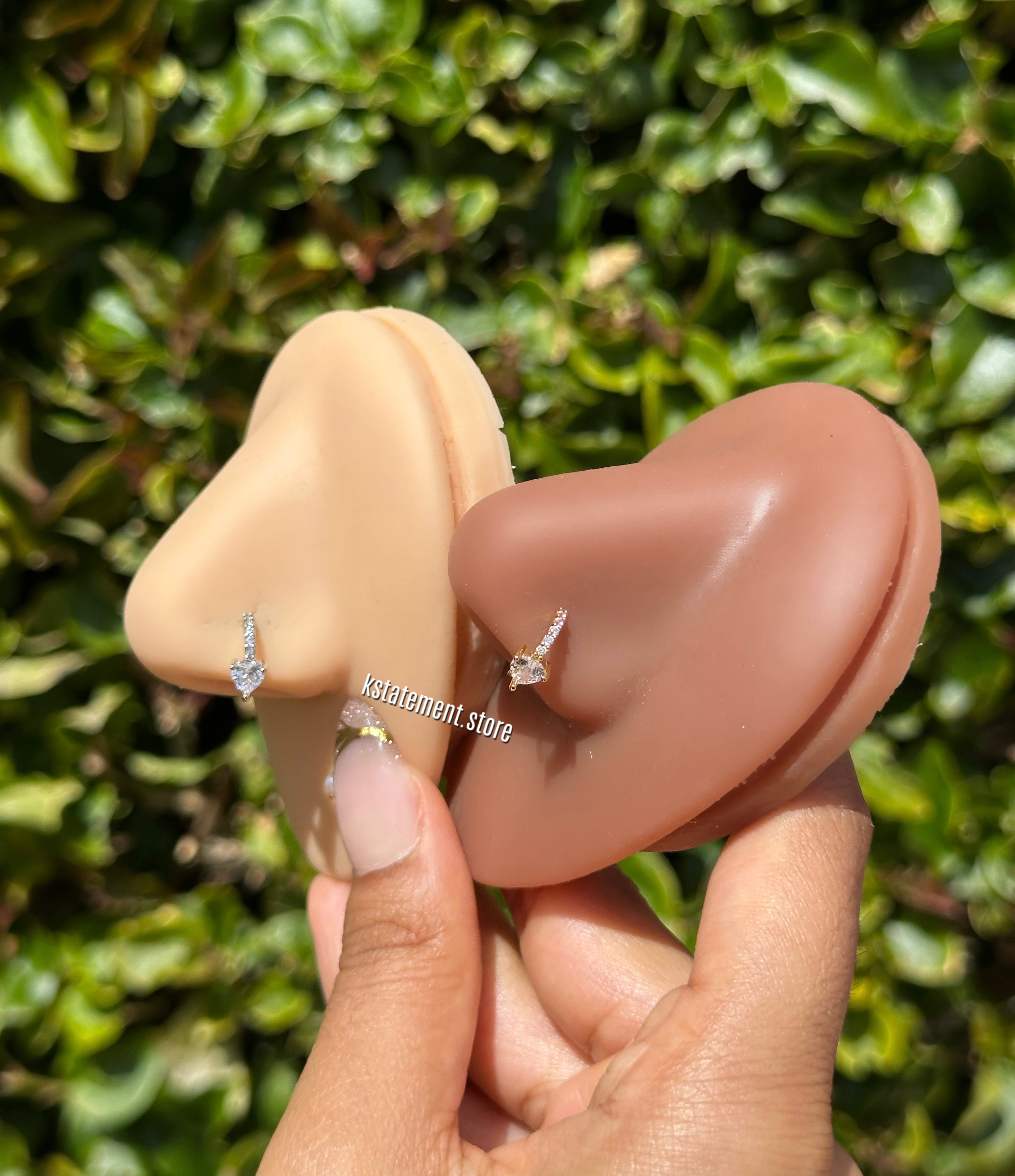Heart Nose Hoop