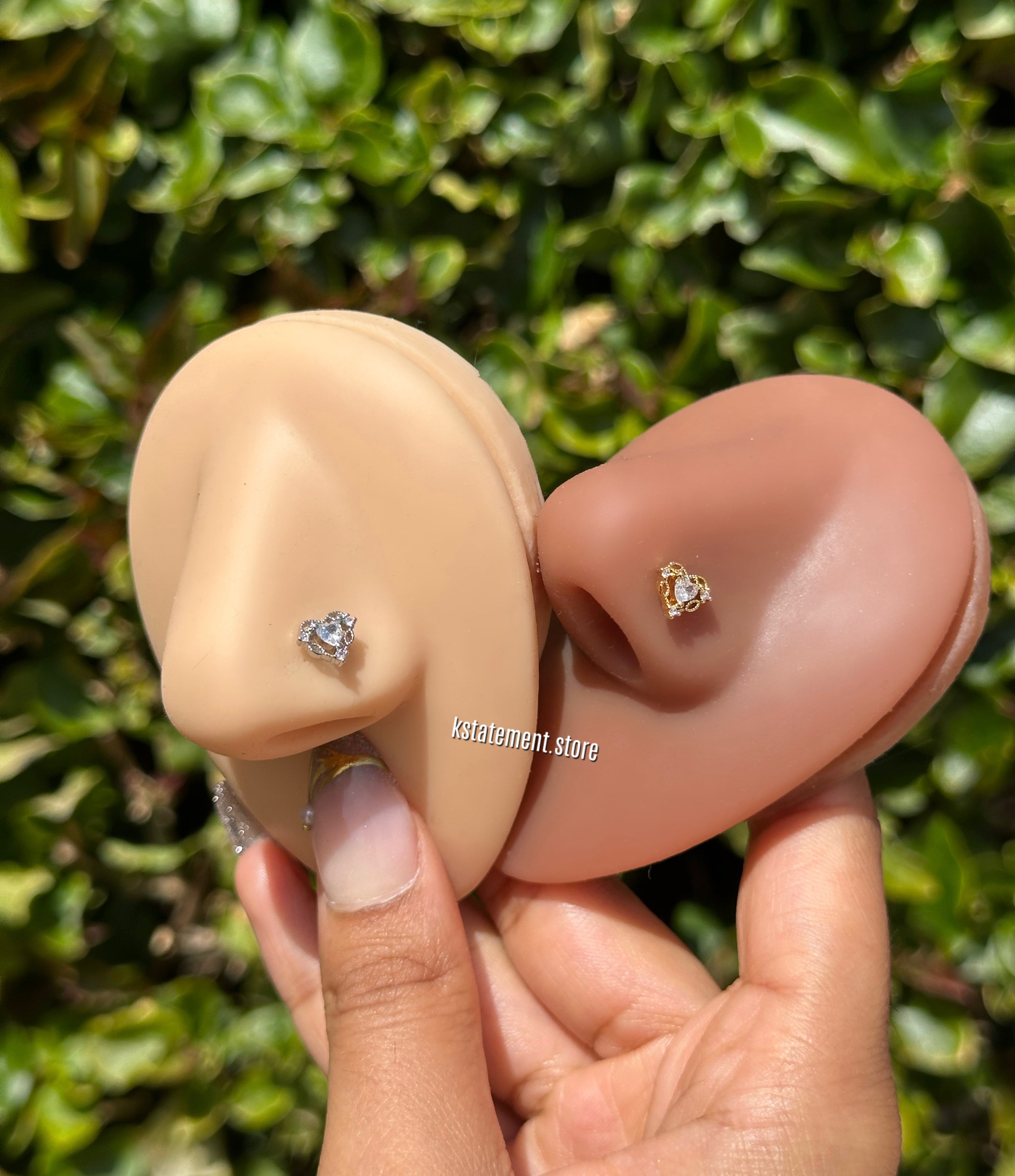 Opulent Heart Nose Piercing