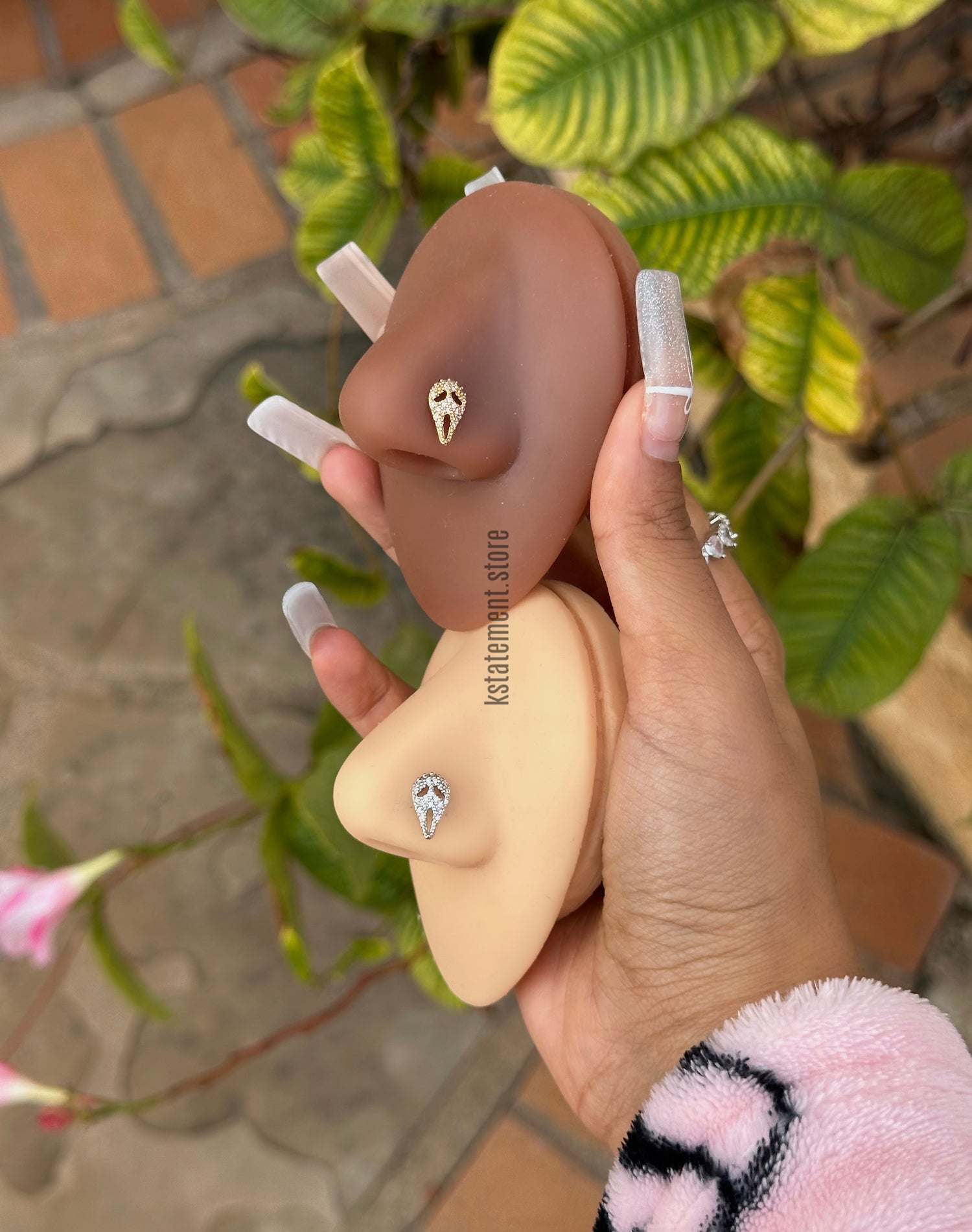 Ghostface Inspired Nose Ring