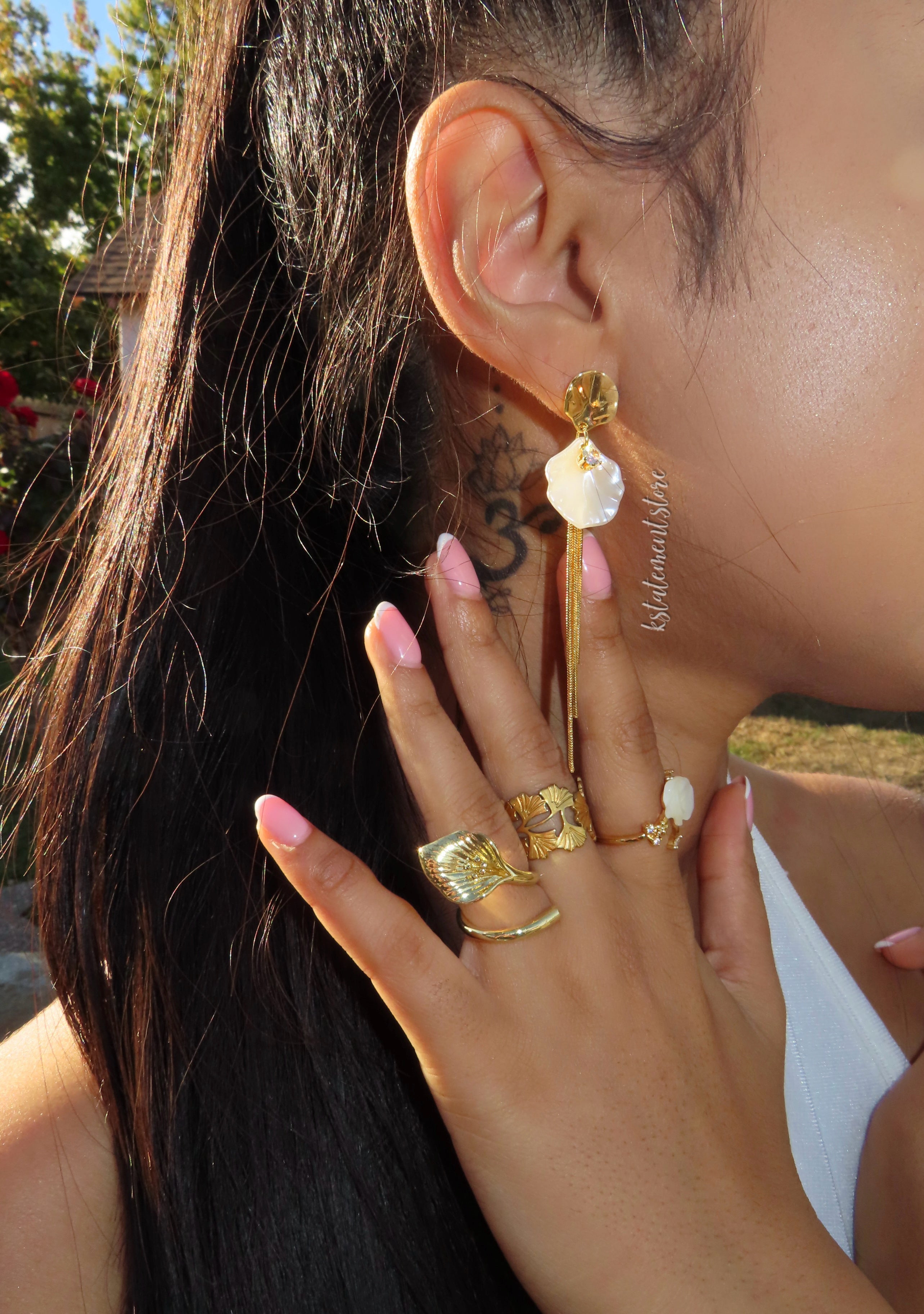 Oceana Petal Drop Earrings