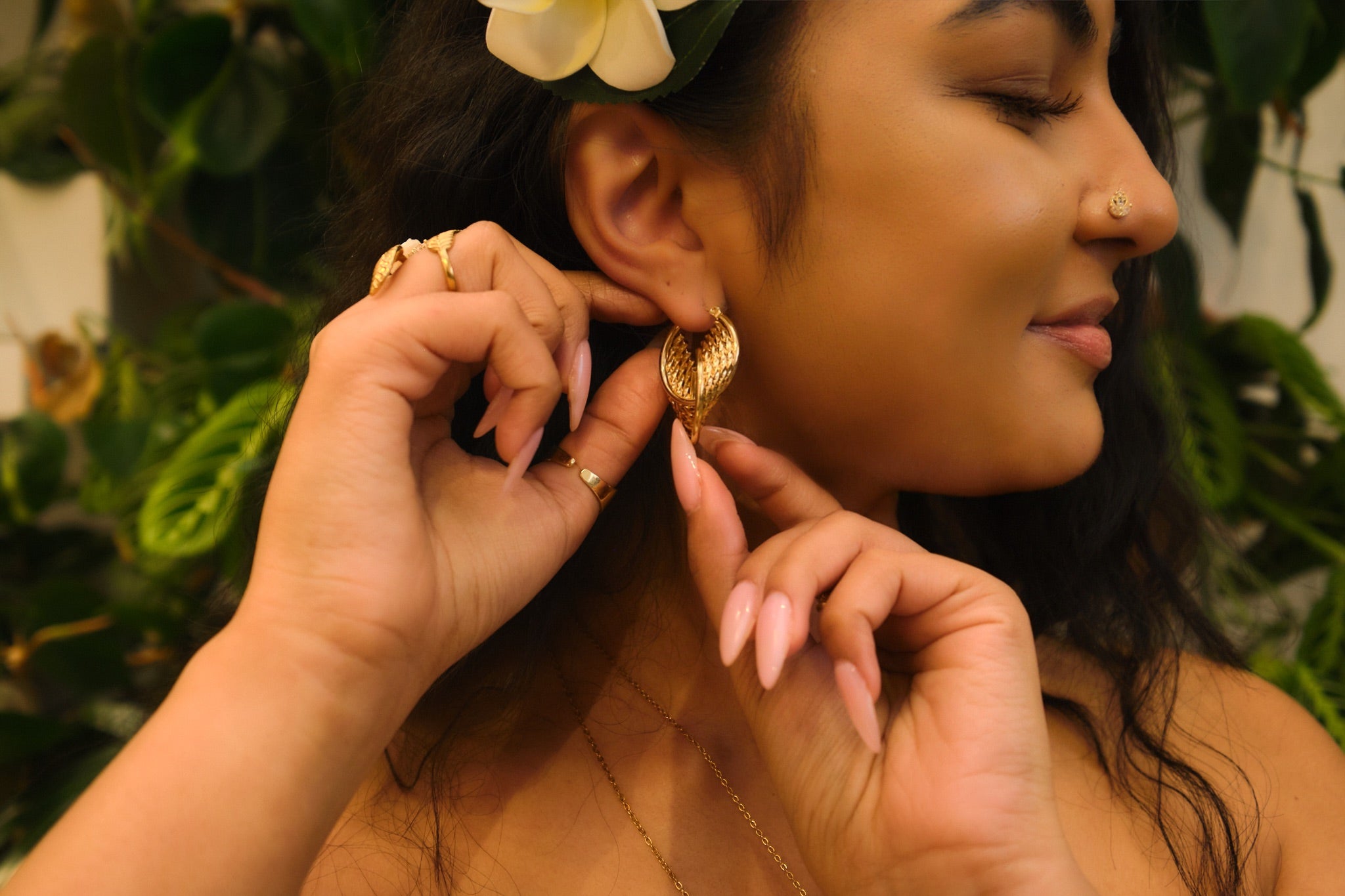 Vanua Weave Hoop Earrings