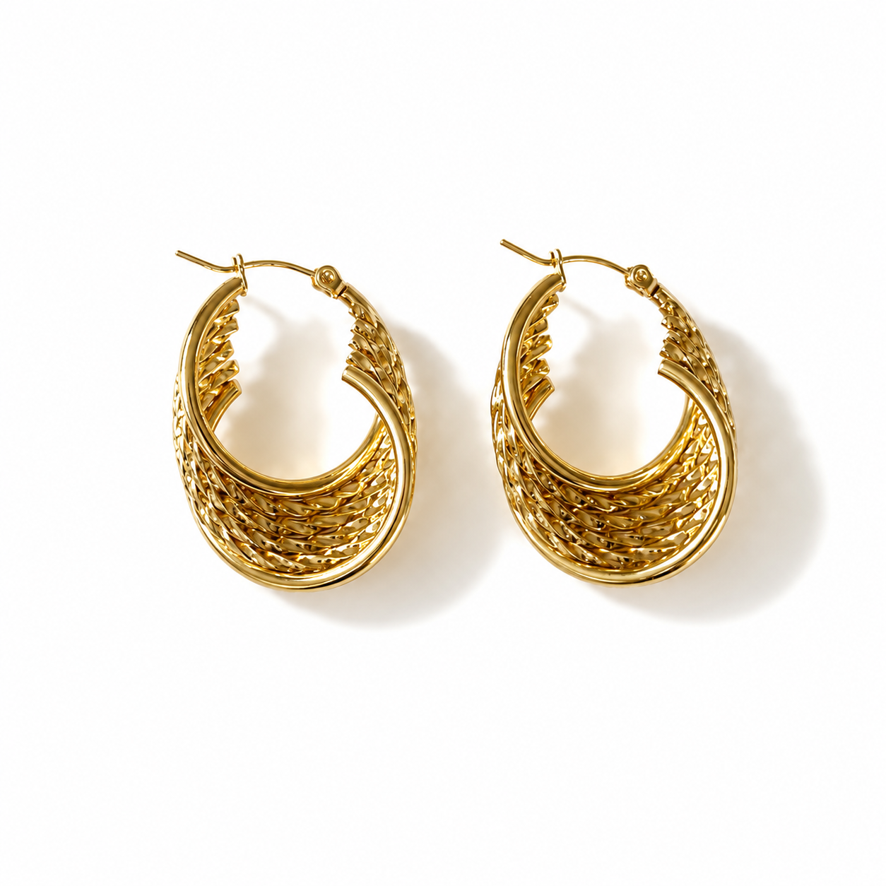 Vanua Weave Hoop Earrings