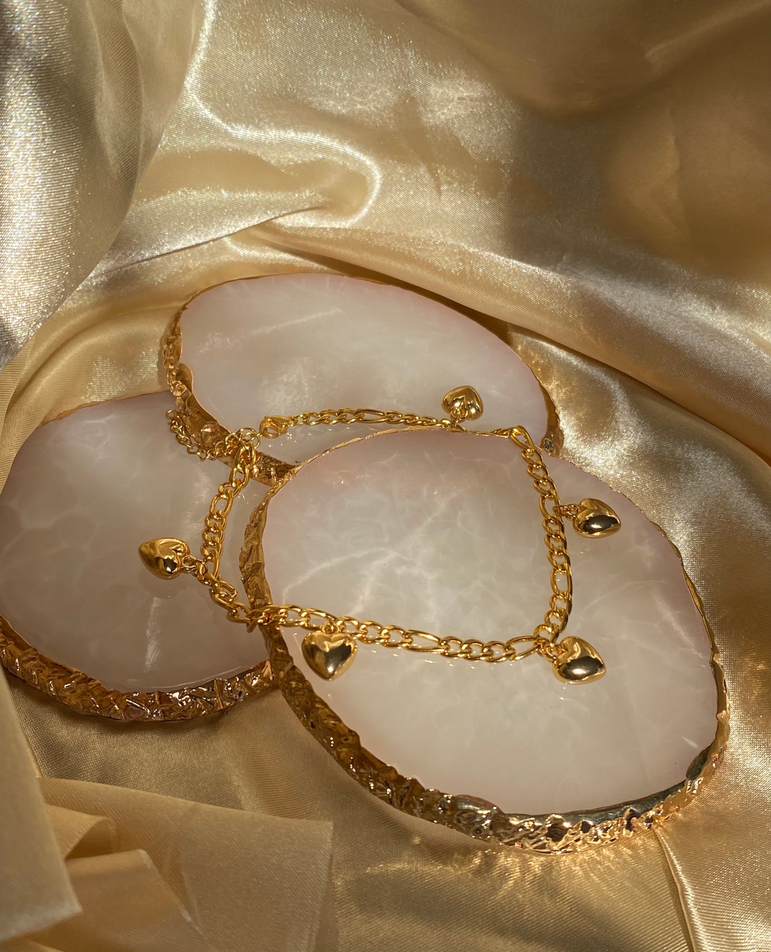 Tobillera Corazón Oro