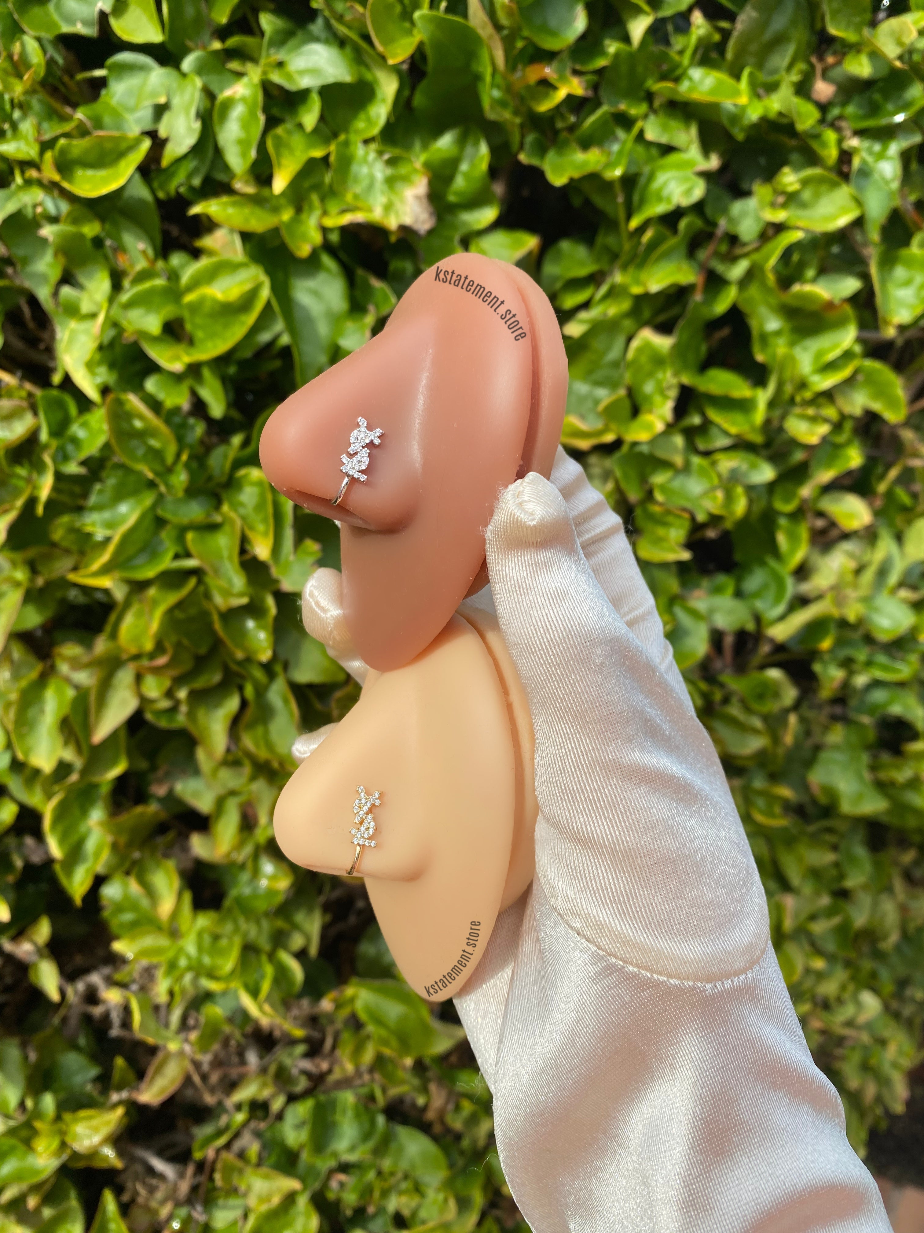 Sí, señora, brazalete para la nariz