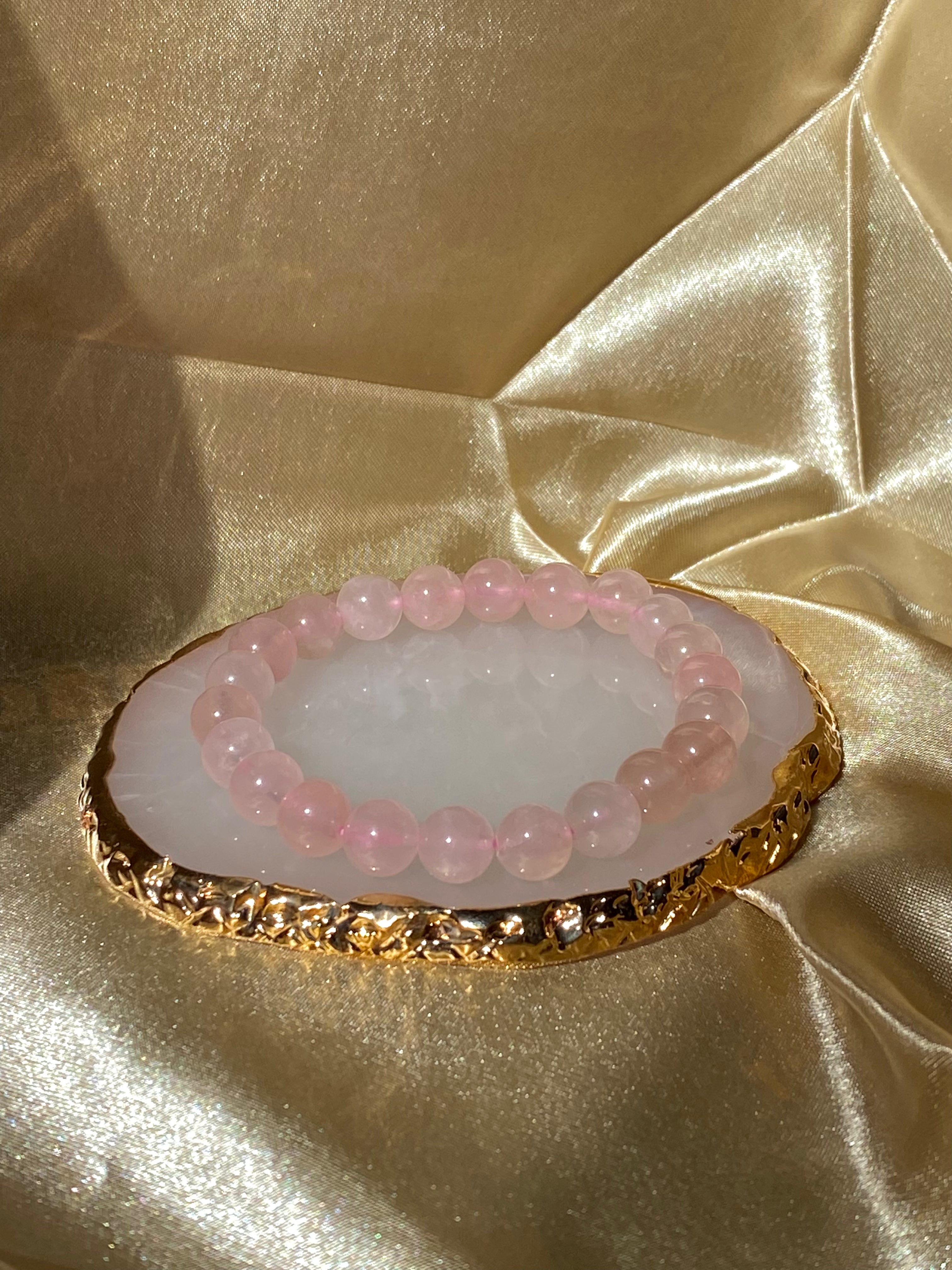 Pulsera de Cuarzo Rosa