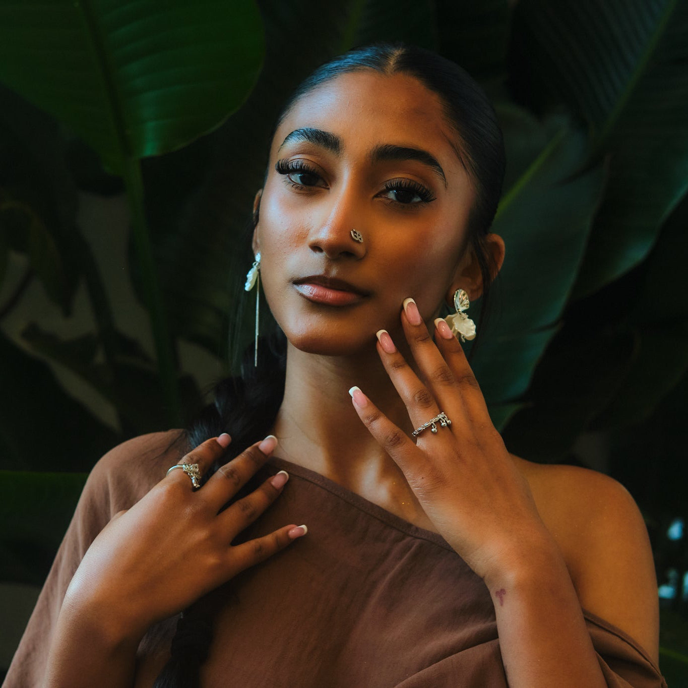 Oceana Petal Drop Earrings