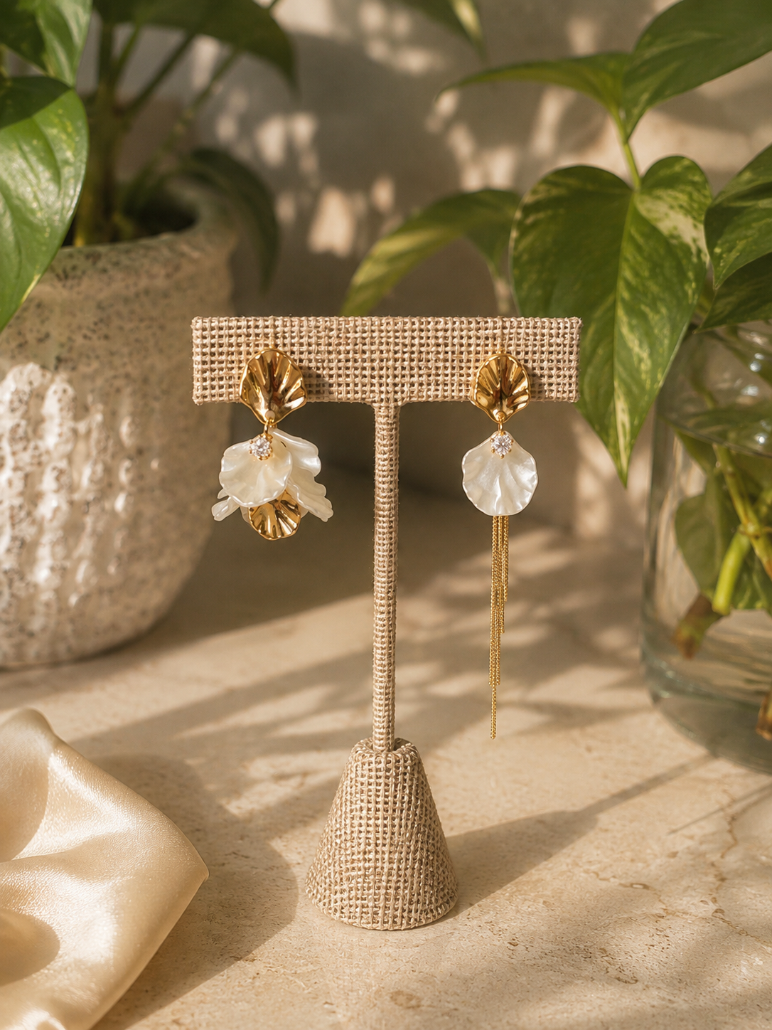 Oceana Petal Drop Earrings