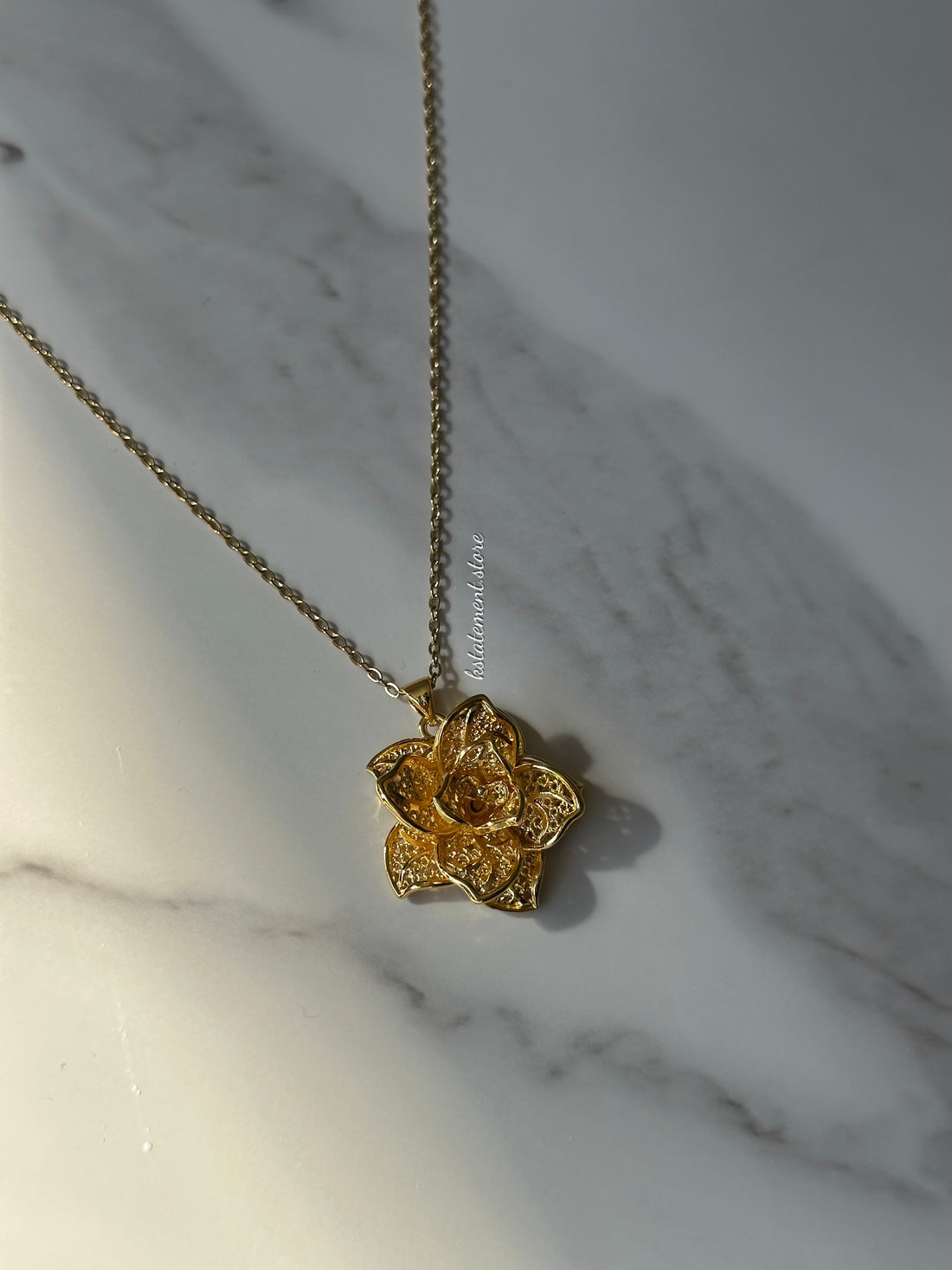 Gold Flower Necklace