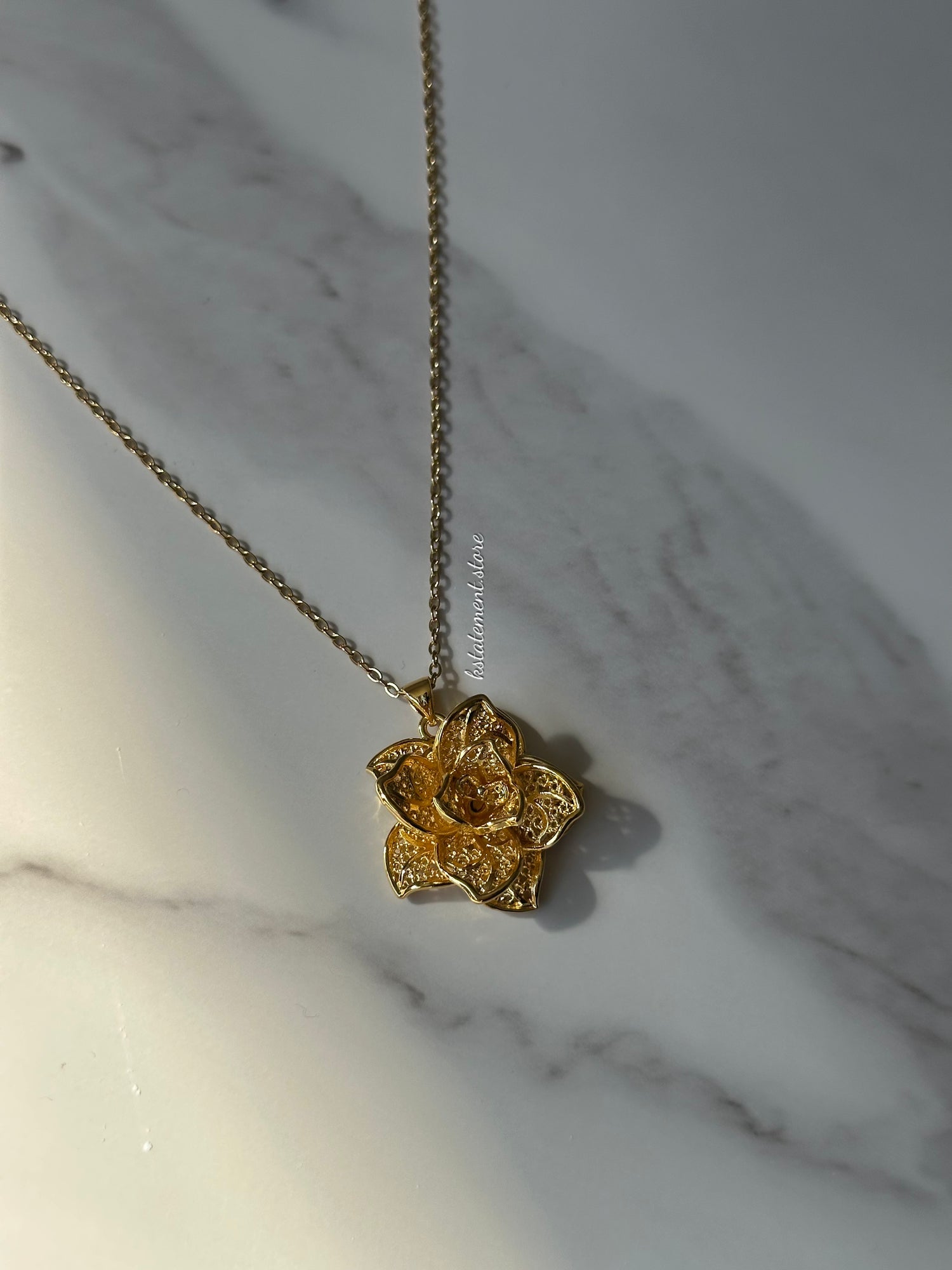 Gold Flower Necklace