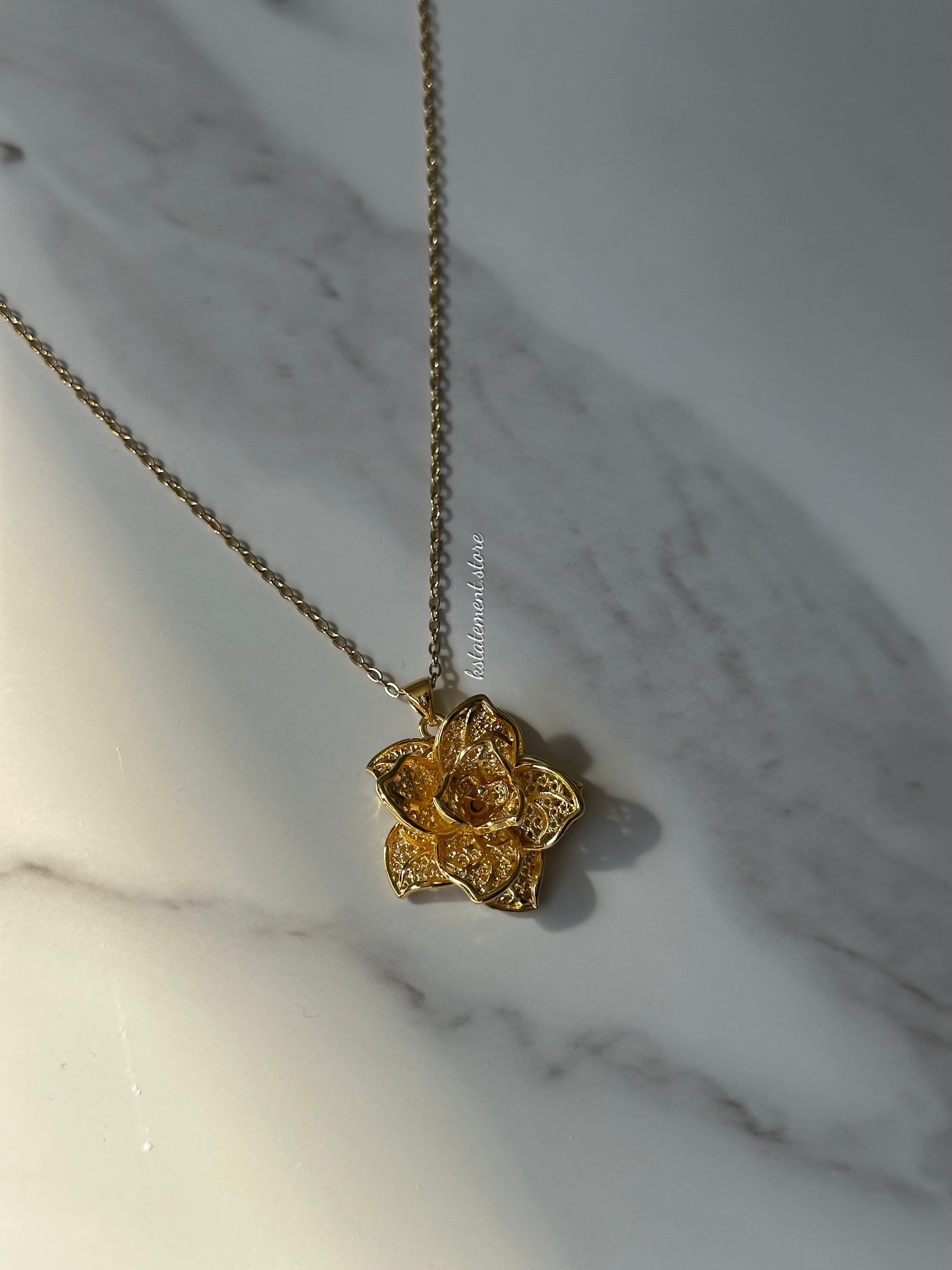 Gold Flower Necklace