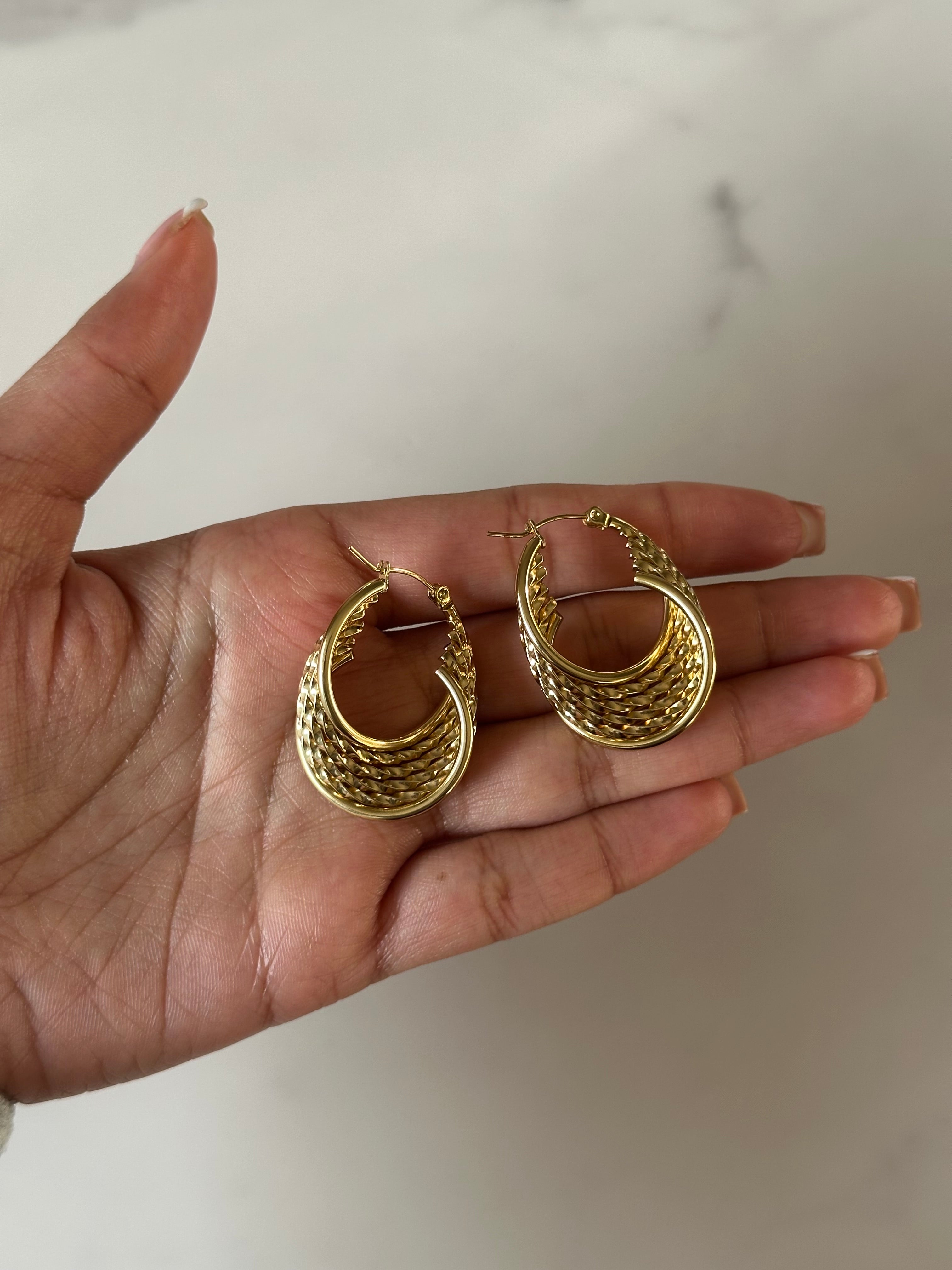Vanua Weave Hoop Earrings