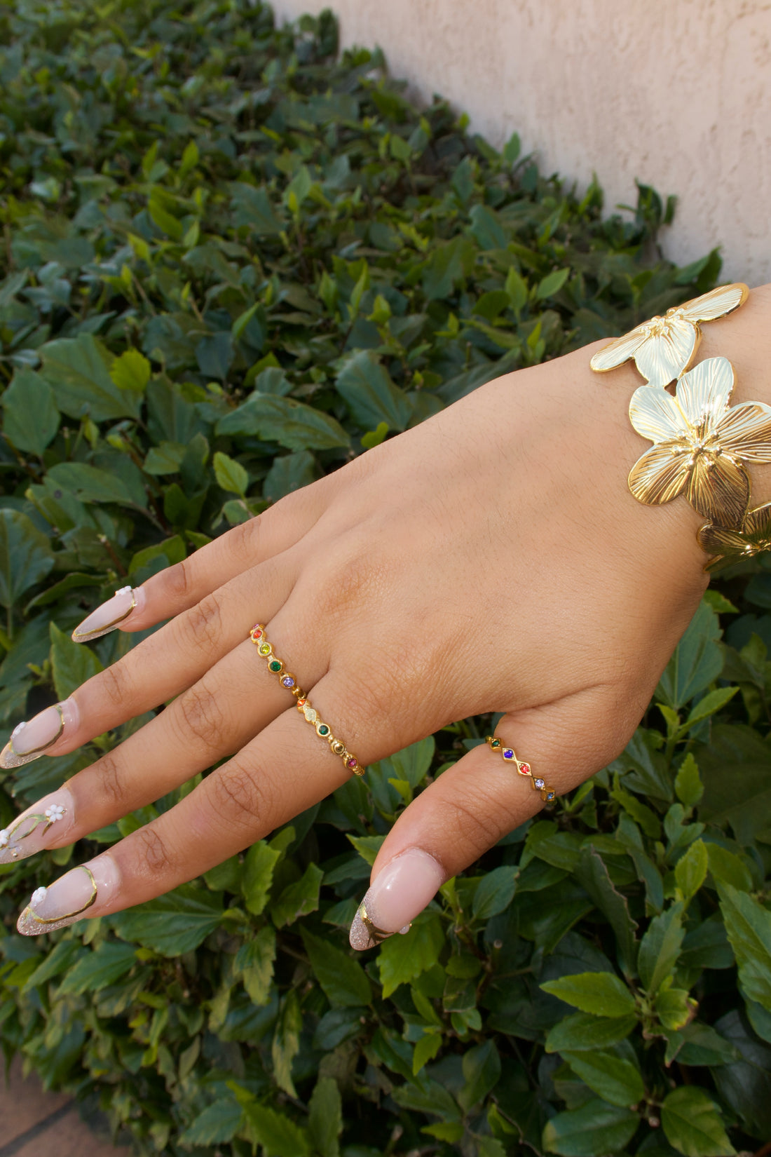 Ethnic Multi Color Ring Set