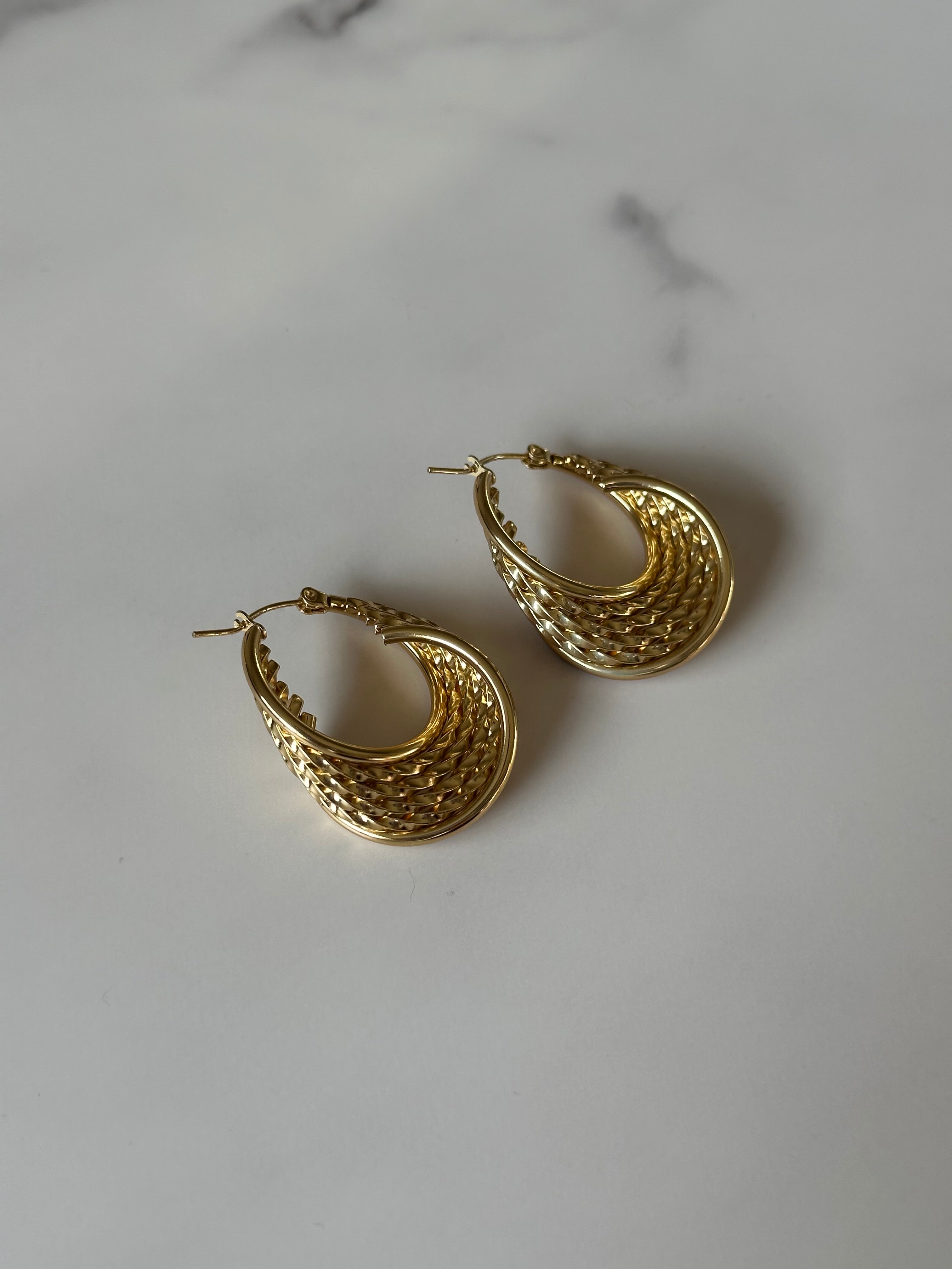 Vanua Weave Hoop Earrings