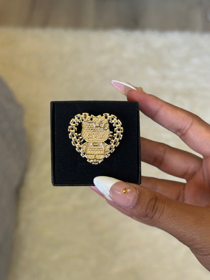 Kitty Cat Statement Ring