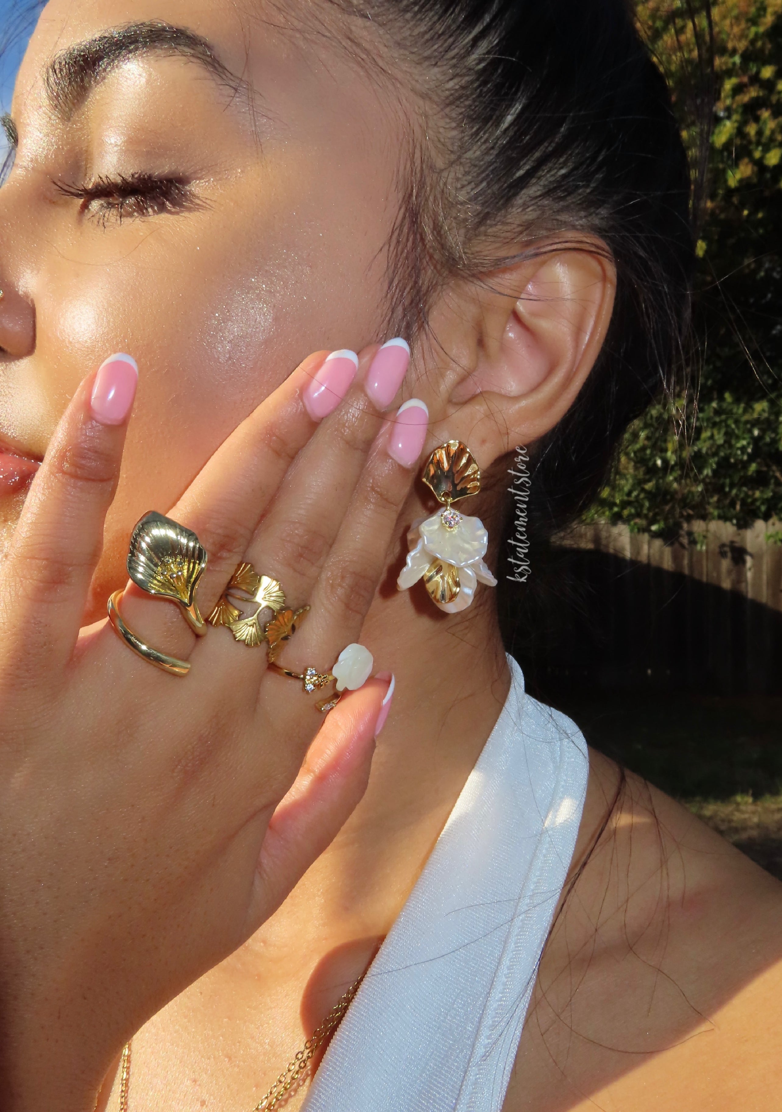 Oceana Petal Drop Earrings