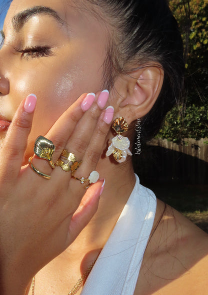 Oceana Petal Drop Earrings