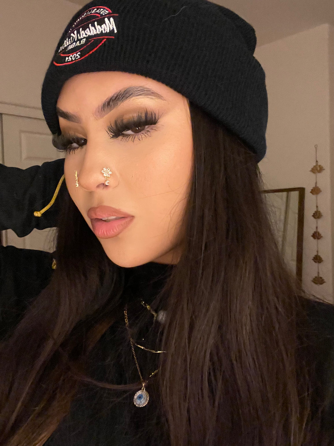 Icy Flower Dangle Nose Ring