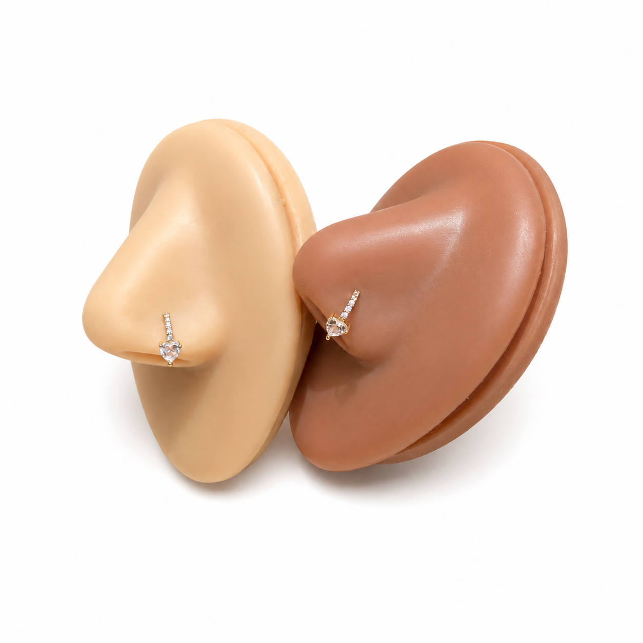 Heart Nose Hoop