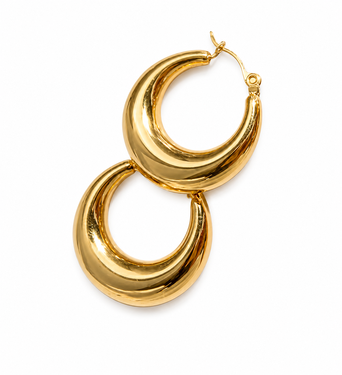 Liquid Gold Hoop Earrings