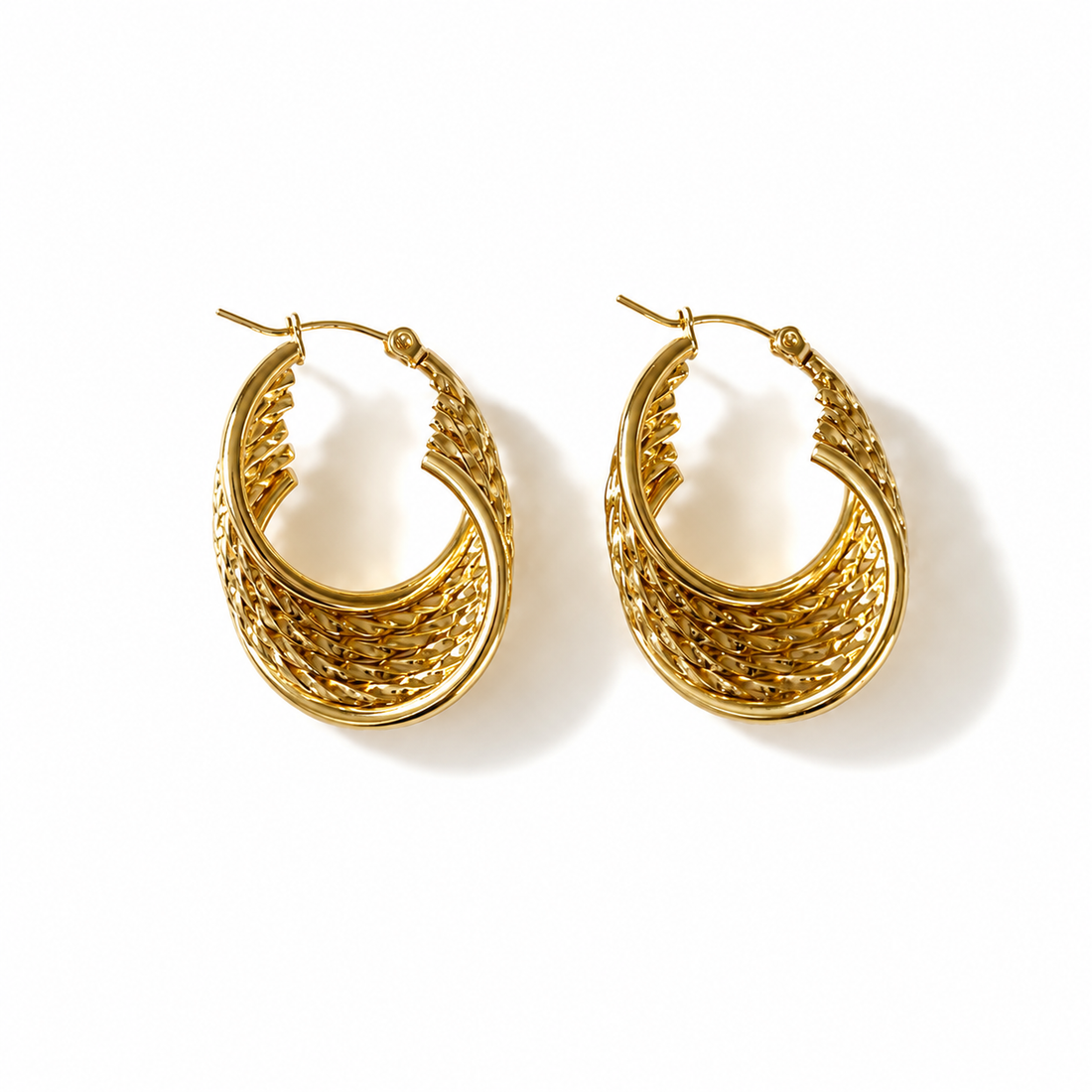 Vanua Weave Hoop Earrings