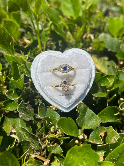 Evil Eye Rings Set