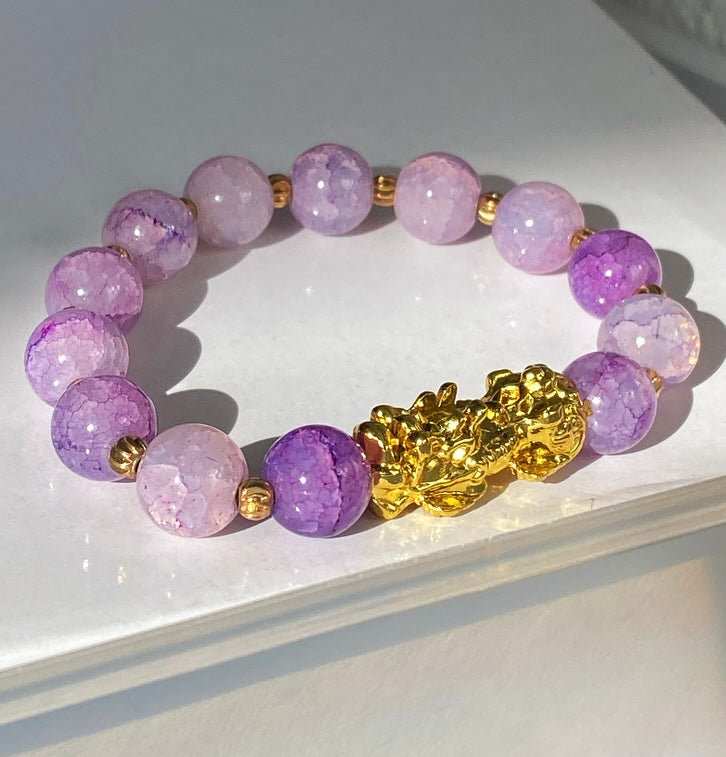 Pulsera de jade morado