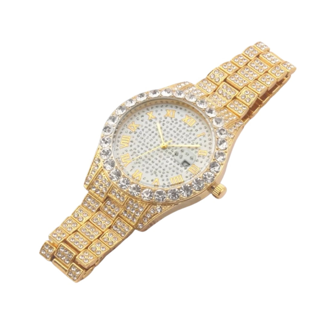 Reloj de oro helado ✨